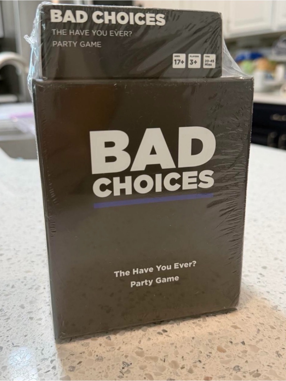 Choices Bad Choices Party Game - Black with Purple Accent